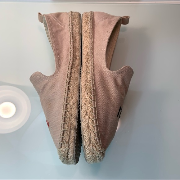 Patricia Green Canvas Embroidered Call Me Graphic Espadrilles - Picture 5 of 8